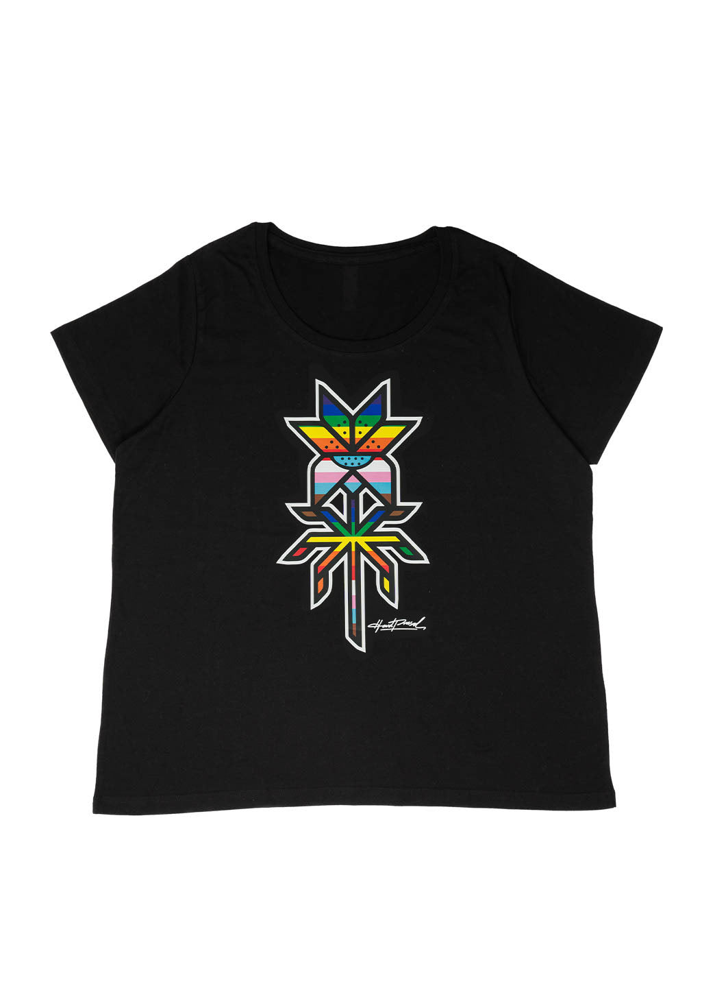 Pride Lily Plus Size Tee | Black | Ladies - Hardpressed Print Studio Inc.