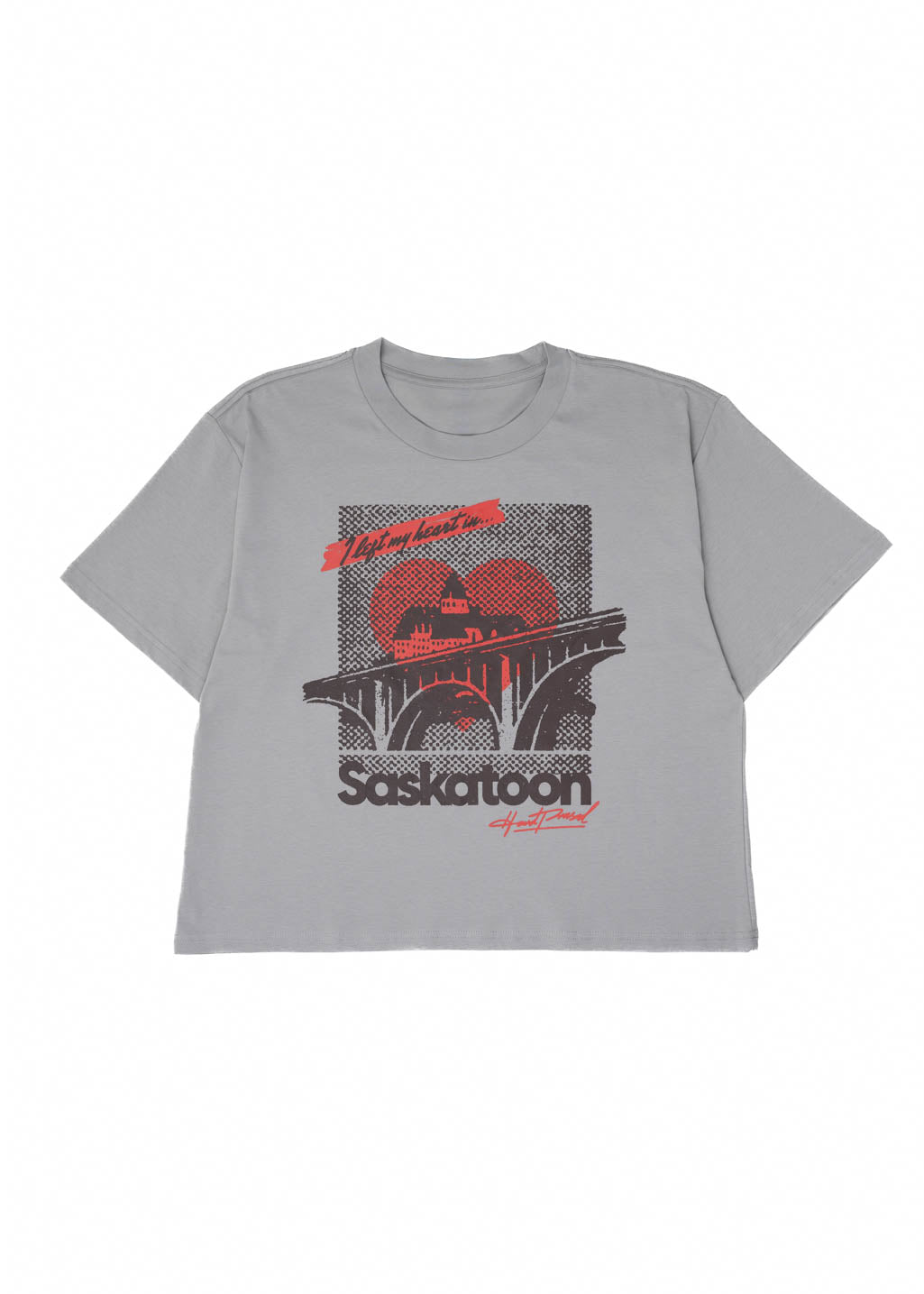 L | Saskatoon Heartland Boxy Tee | Cloud | Ladies