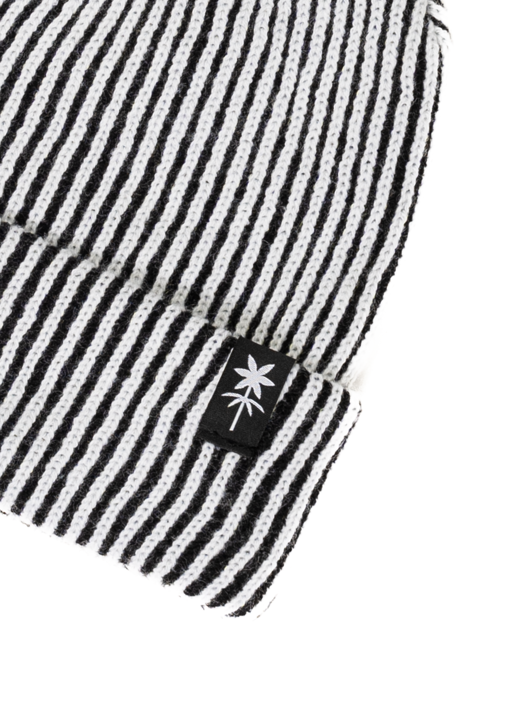 Two-tone Ribbed Lily Toque | Black/White | Kids