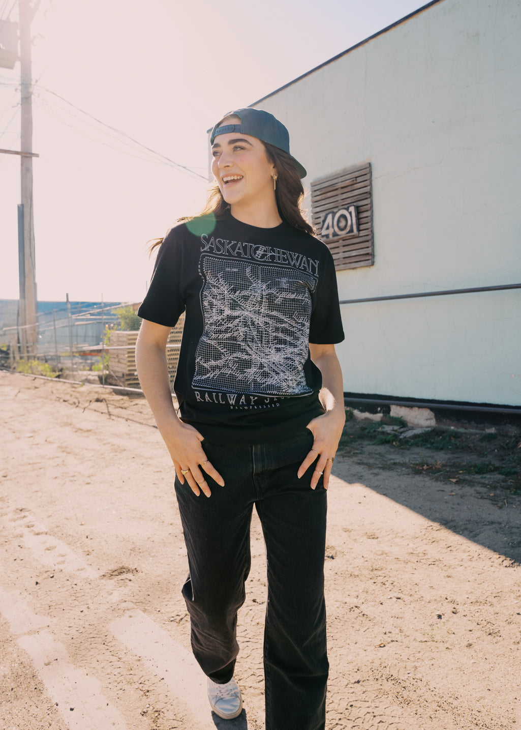 SK Railway Tee | Black | Unisex