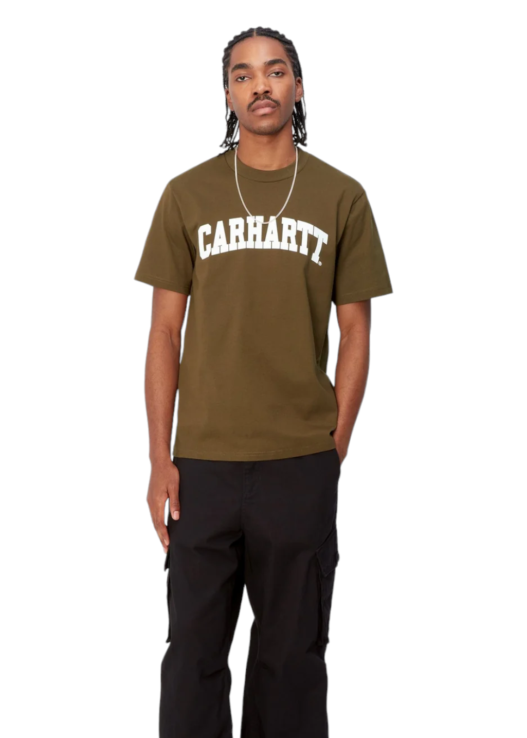 Carhartt WIP - S/S University T-Shirt - Lumber/White - Hardpressed Print Studio Inc.