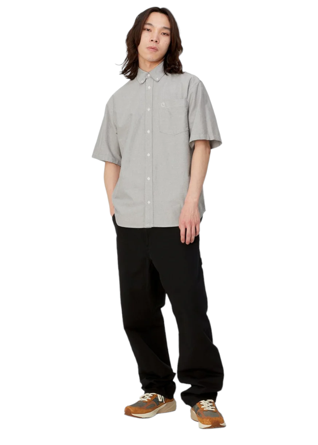 Carhartt WIP - Braxton Shirt - Charcoal/Wax - Hardpressed Print Studio Inc.