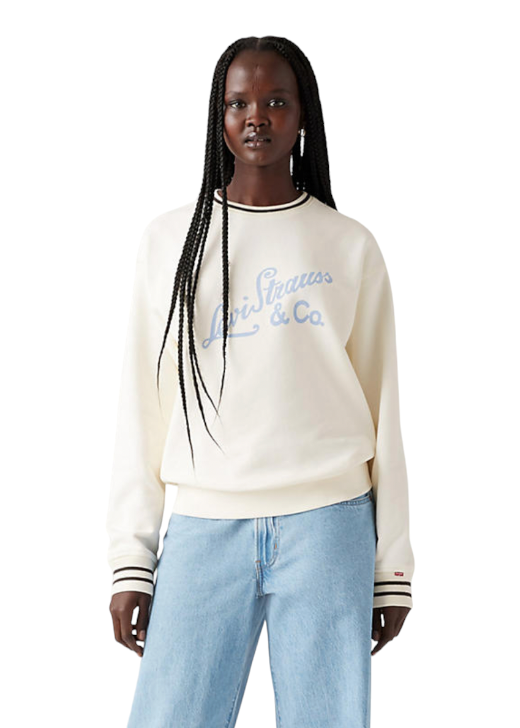 Levi's - GR Heritage Sport Crew - Archival Script Crew Egret