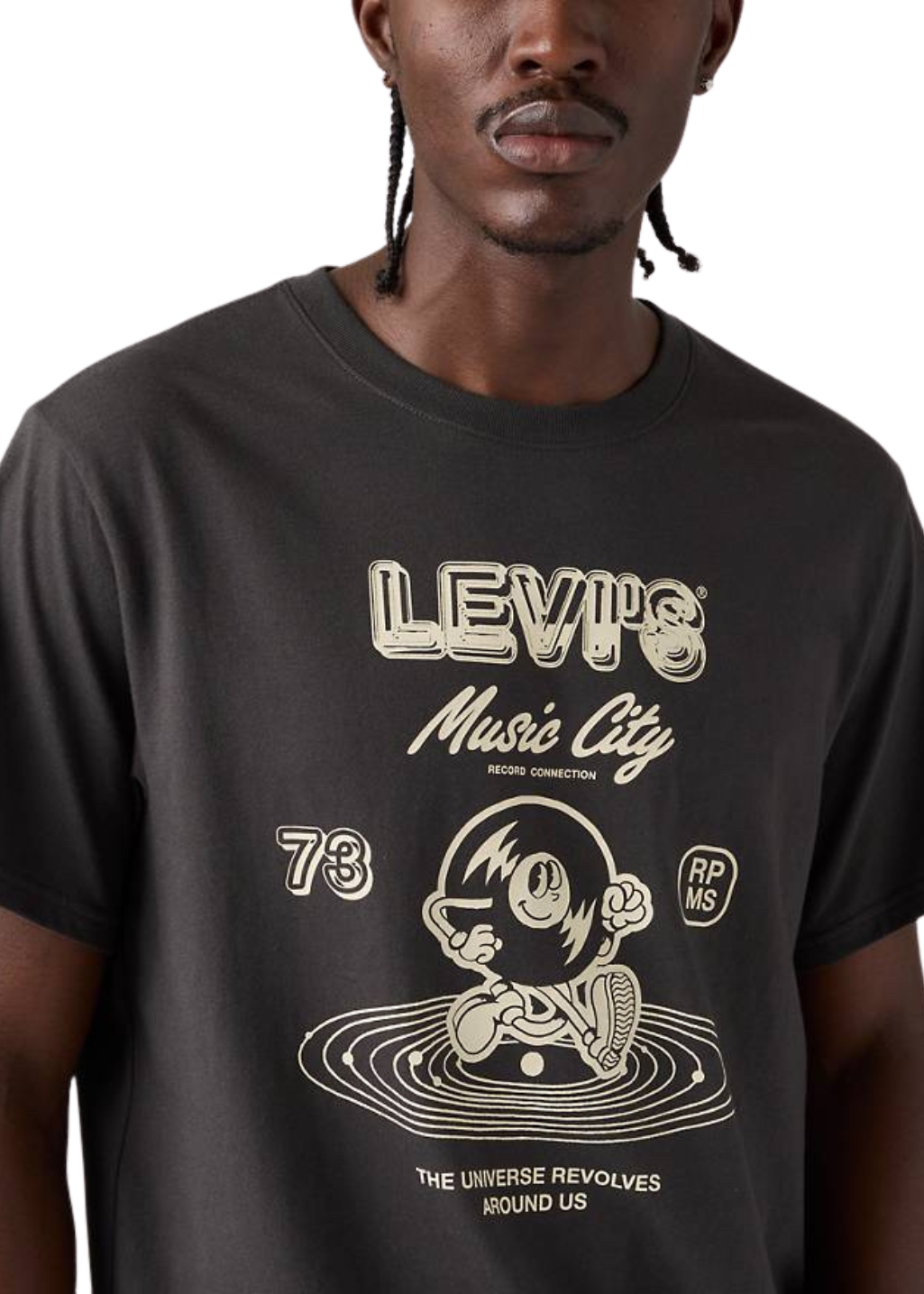 Levi's - SS Relaxed Fit Tee - Music City 2 Phantom - Hardpressed Print Studio Inc.