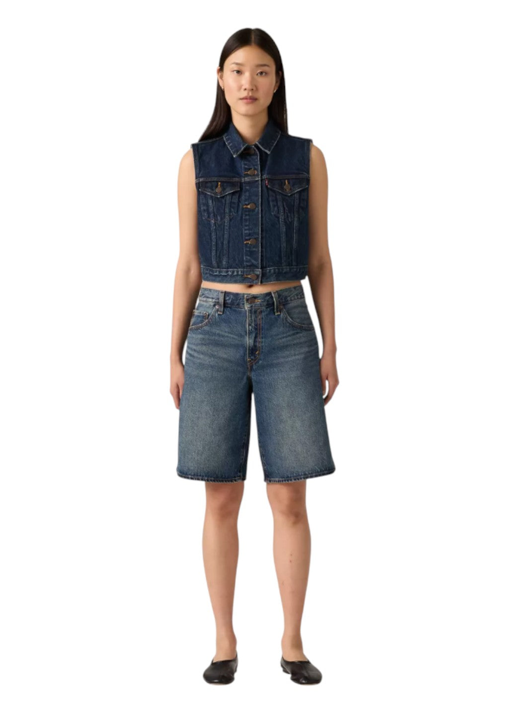 Levi's - Baggy Dad Jort - Hinged Heart - Hardpressed Print Studio Inc.