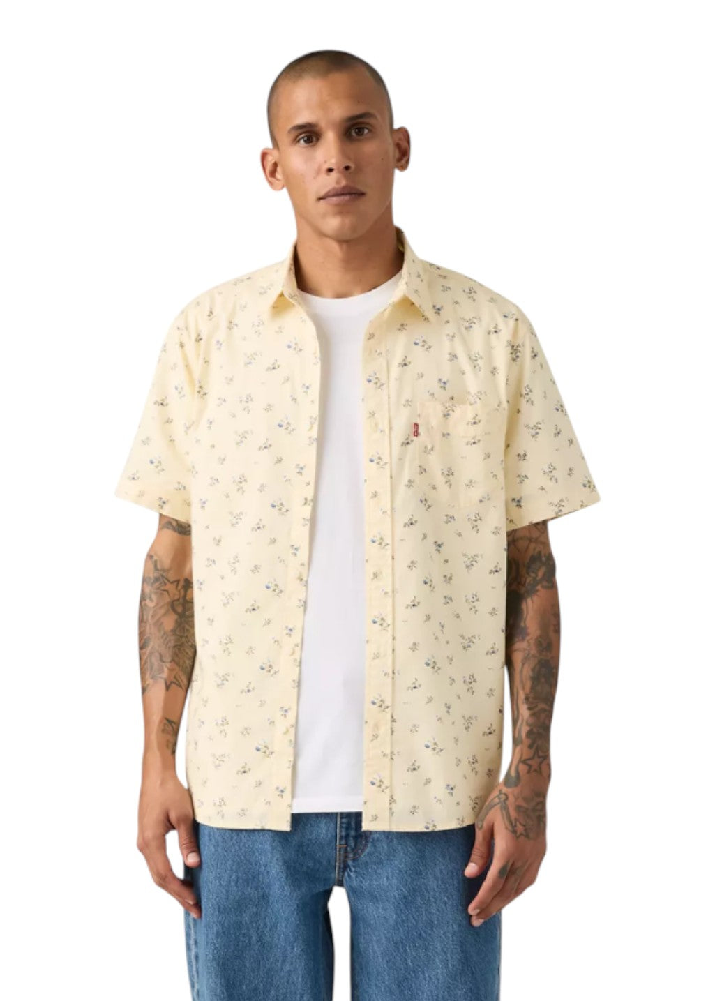 Levi's - SS Classic 1 PKT Standard - Terry Ditsy Rutabaga - Hardpressed Print Studio Inc.
