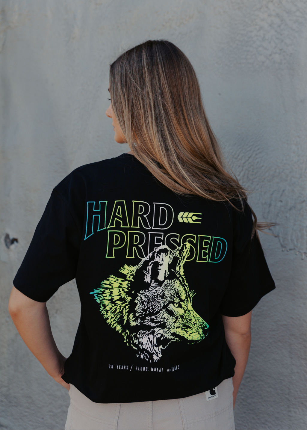 Lone Coyote Boxy Tee | Black | Ladies