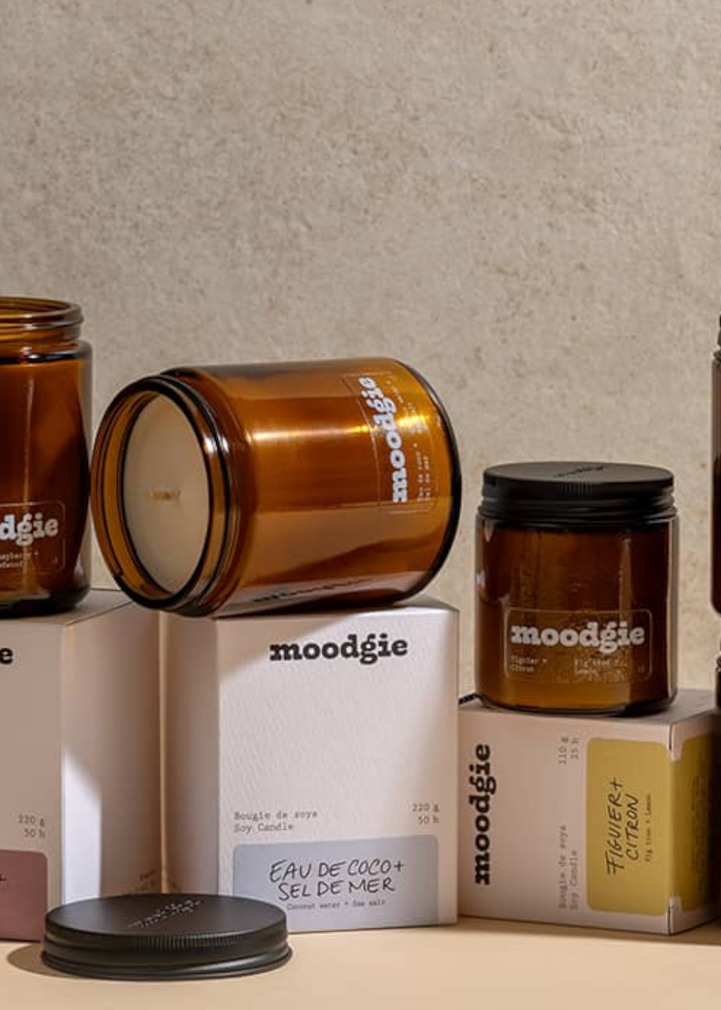 Moodgie - Coconut Water + Sea Salt Candle - Hardpressed Print Studio Inc.
