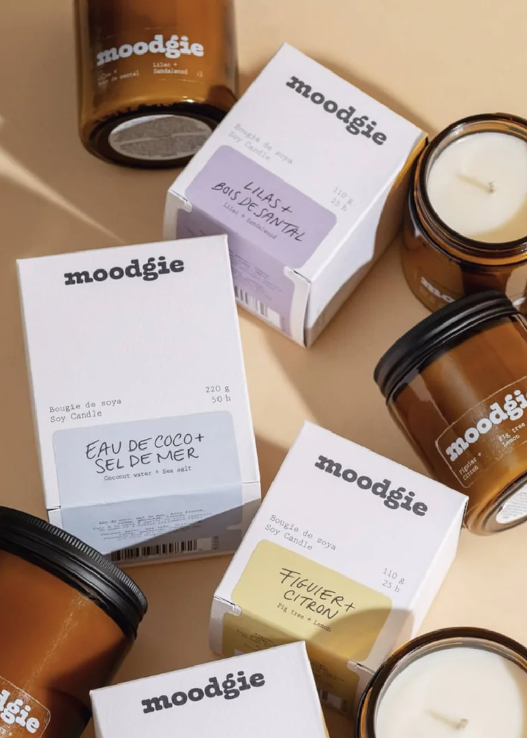 Moodgie - Lilac + Sandalwood Candle - Hardpressed Print Studio Inc.