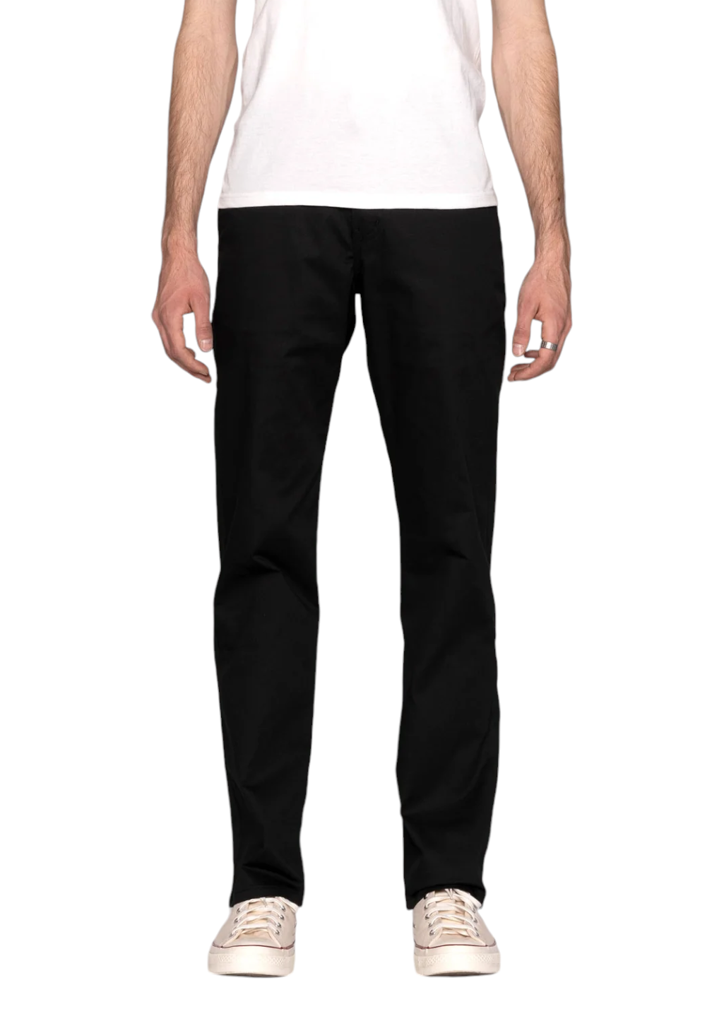 Naked & Famous Denim - Straight Chino - Black Stretch Twill - Hardpressed Print Studio Inc.