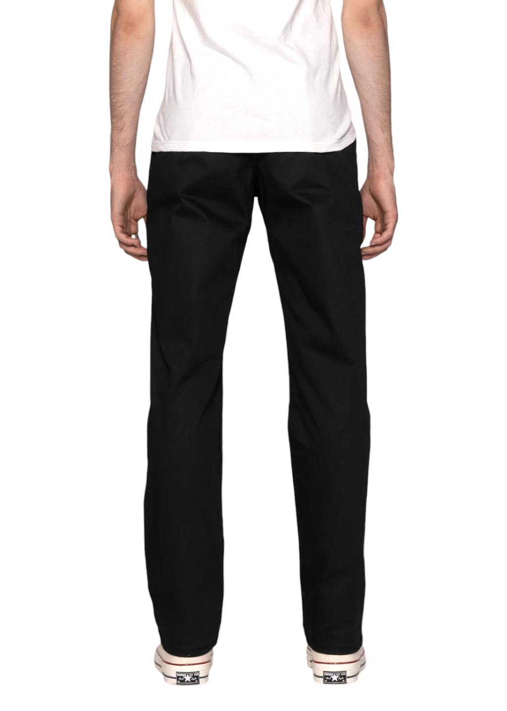 Naked & Famous Denim - Straight Chino - Black Stretch Twill - Hardpressed Print Studio Inc.