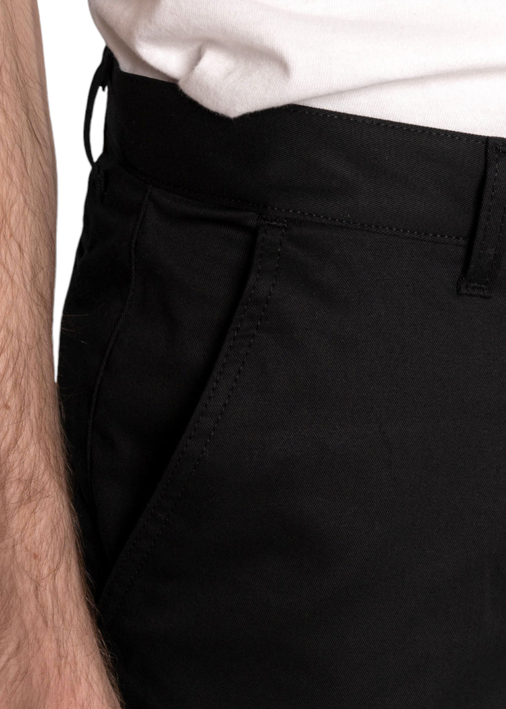 Naked & Famous Denim - Straight Chino - Black Stretch Twill - Hardpressed Print Studio Inc.