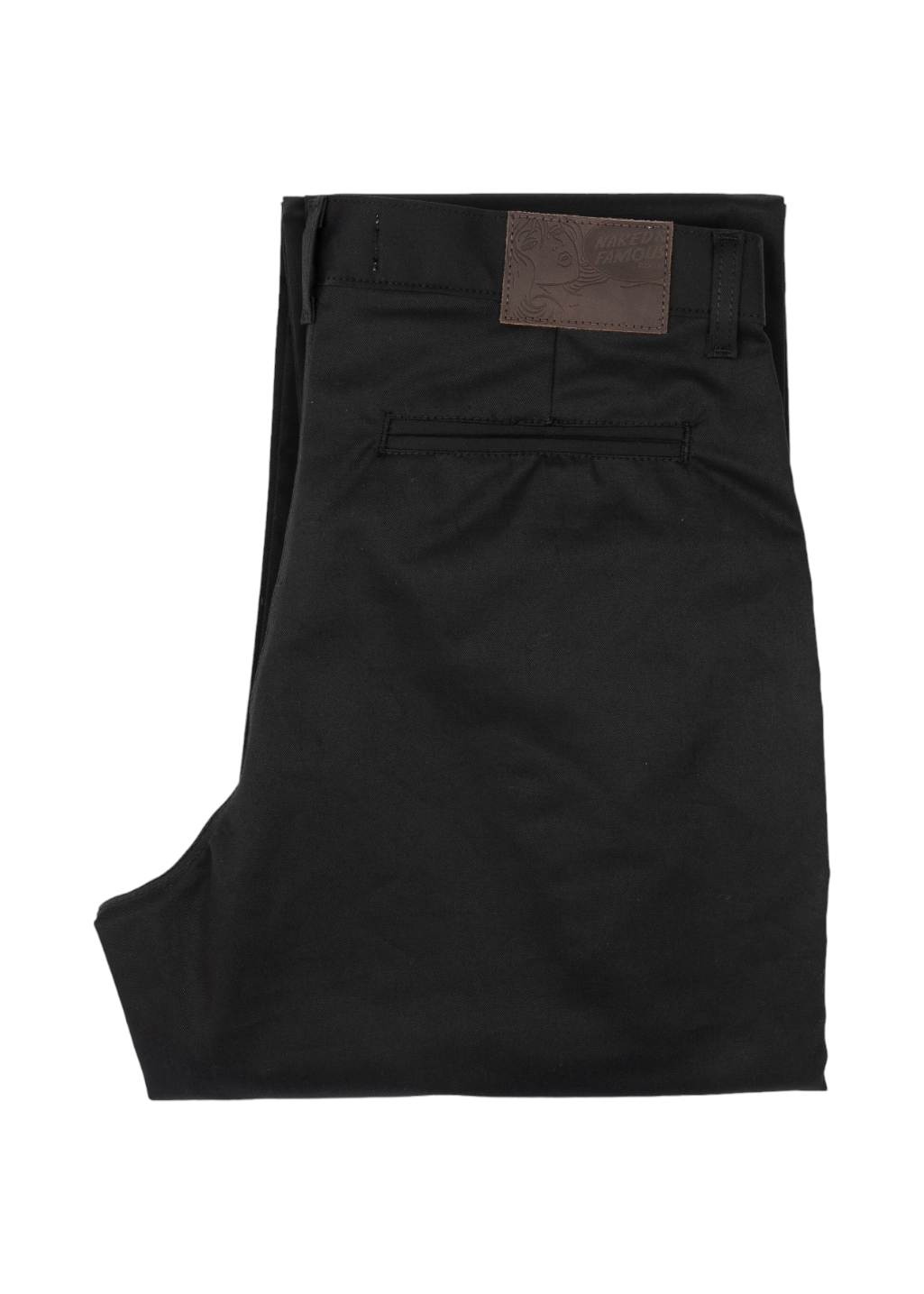 Naked & Famous Denim - Straight Chino - Black Stretch Twill - Hardpressed Print Studio Inc.