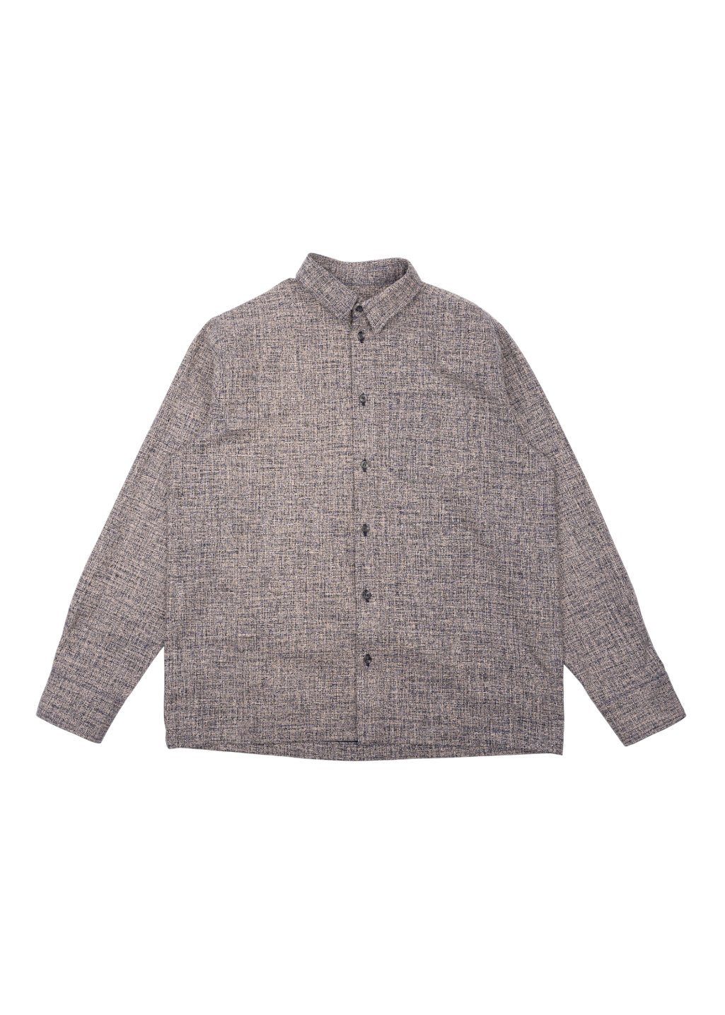 Naked & Famous Denim - True Shirt - Kimono Scamble - Beige/Navy - Hardpressed Print Studio Inc.