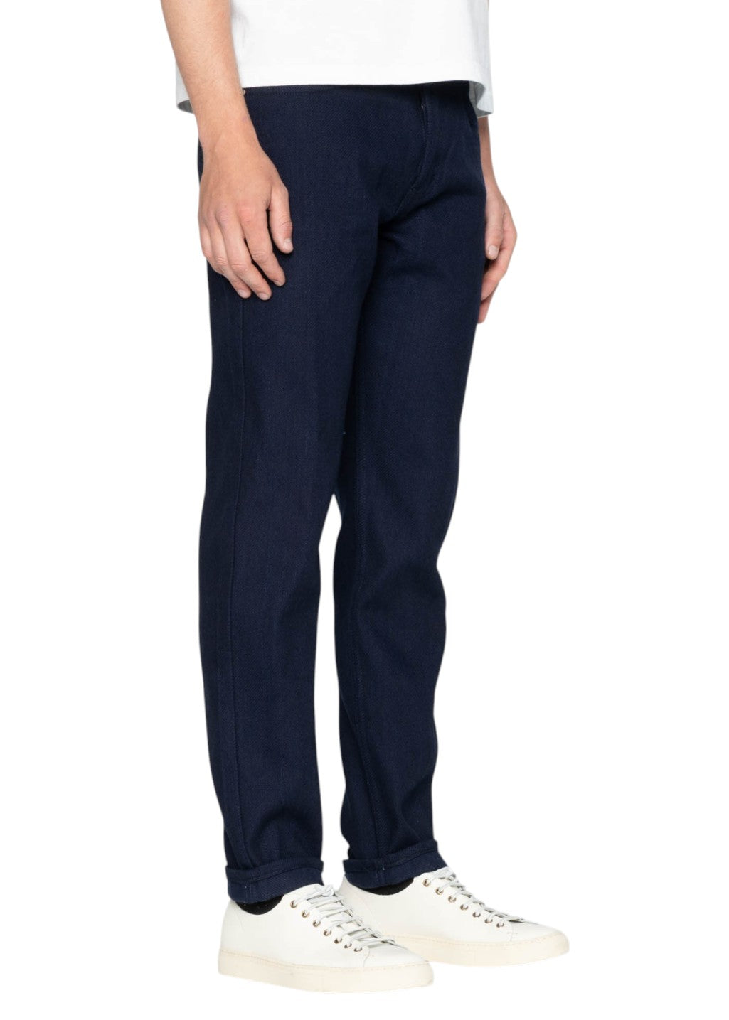 Naked & Famous Denim - Easy Guy - Maekake Dobby - Indigo - Hardpressed Print Studio Inc.