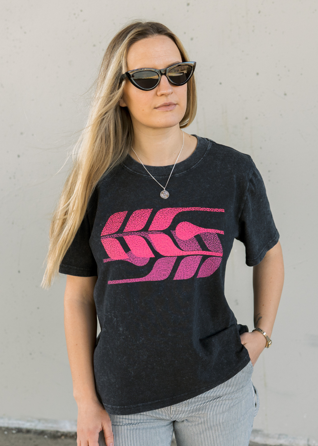 Neon Harvest Tee | Black Stone | Ladies - Hardpressed Print Studio Inc.