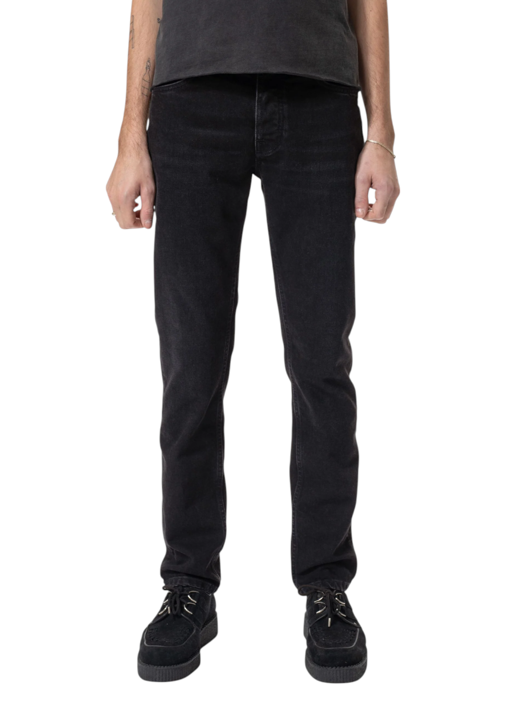 Nudie Jeans Co. - Solid Ollie - Black Steel