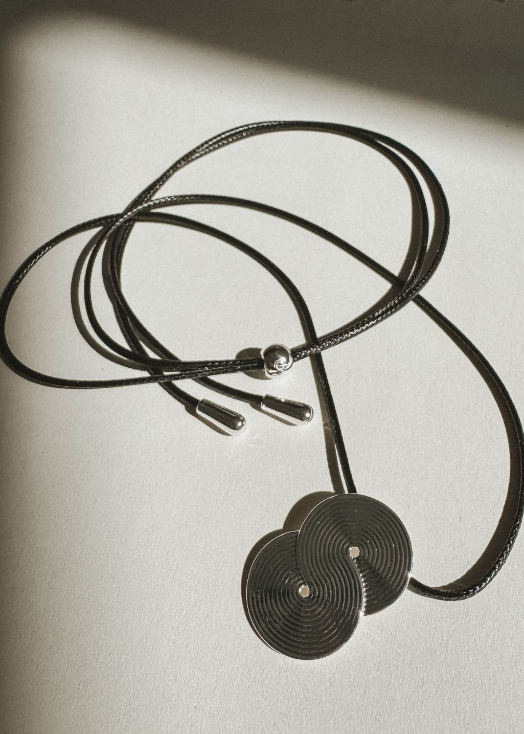 Oneiro Designs - Kismet Cord Necklace - Silver