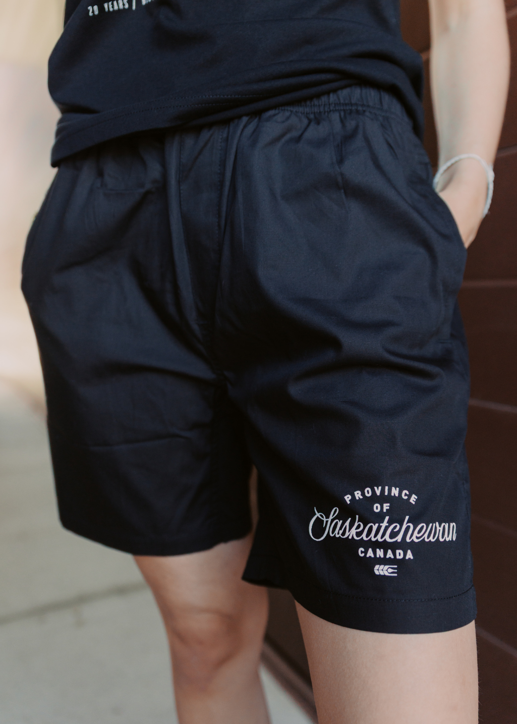 34(M)-38(XL) | Province of SK Shorts | Black | Unisex