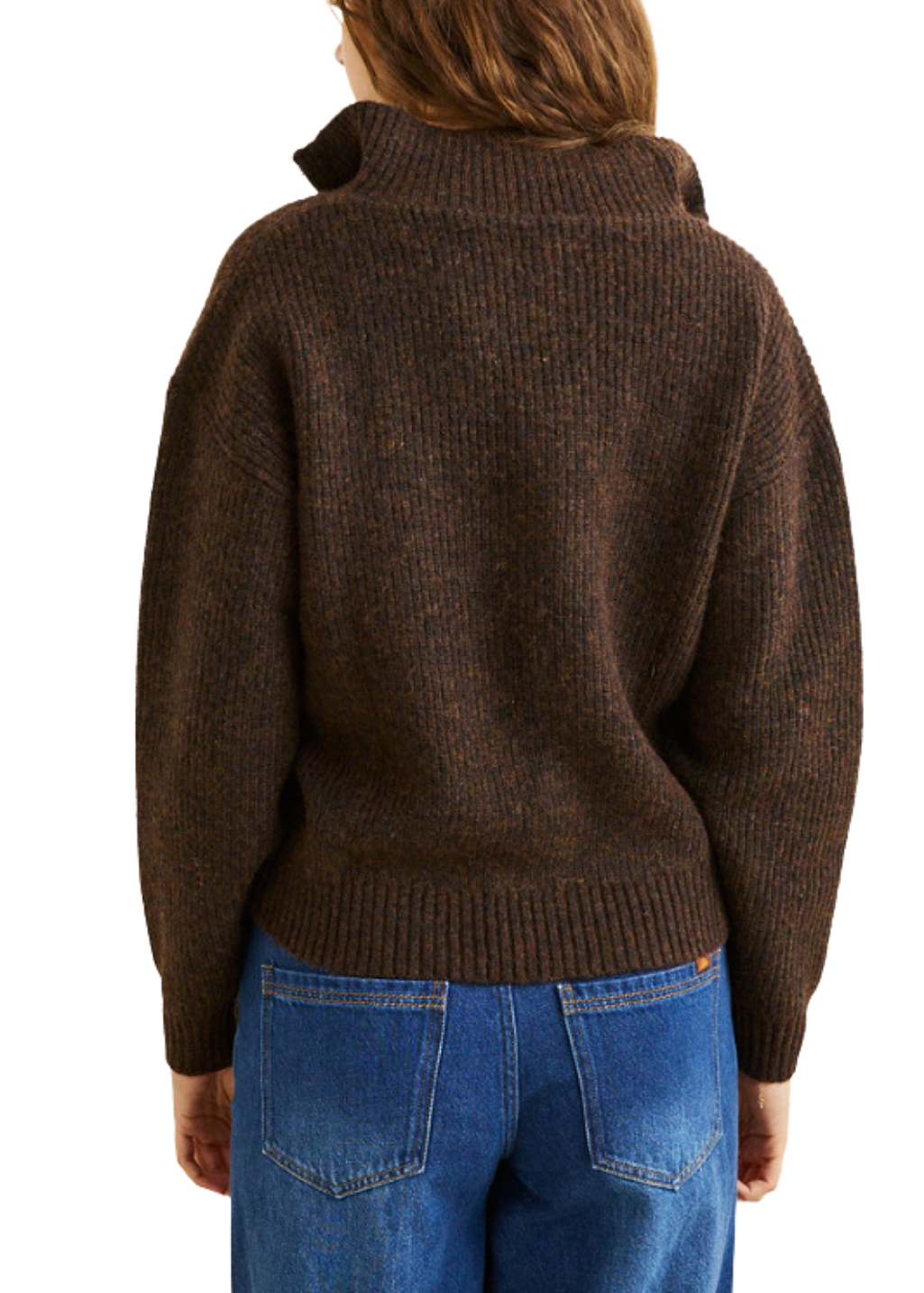 Rhythm - Quincy Zip Knit - Chocolate