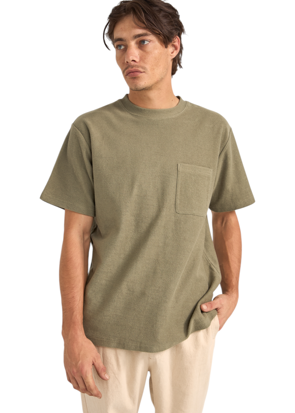 Rhythm - Vintage Terry S/S T-Shirt - Sage