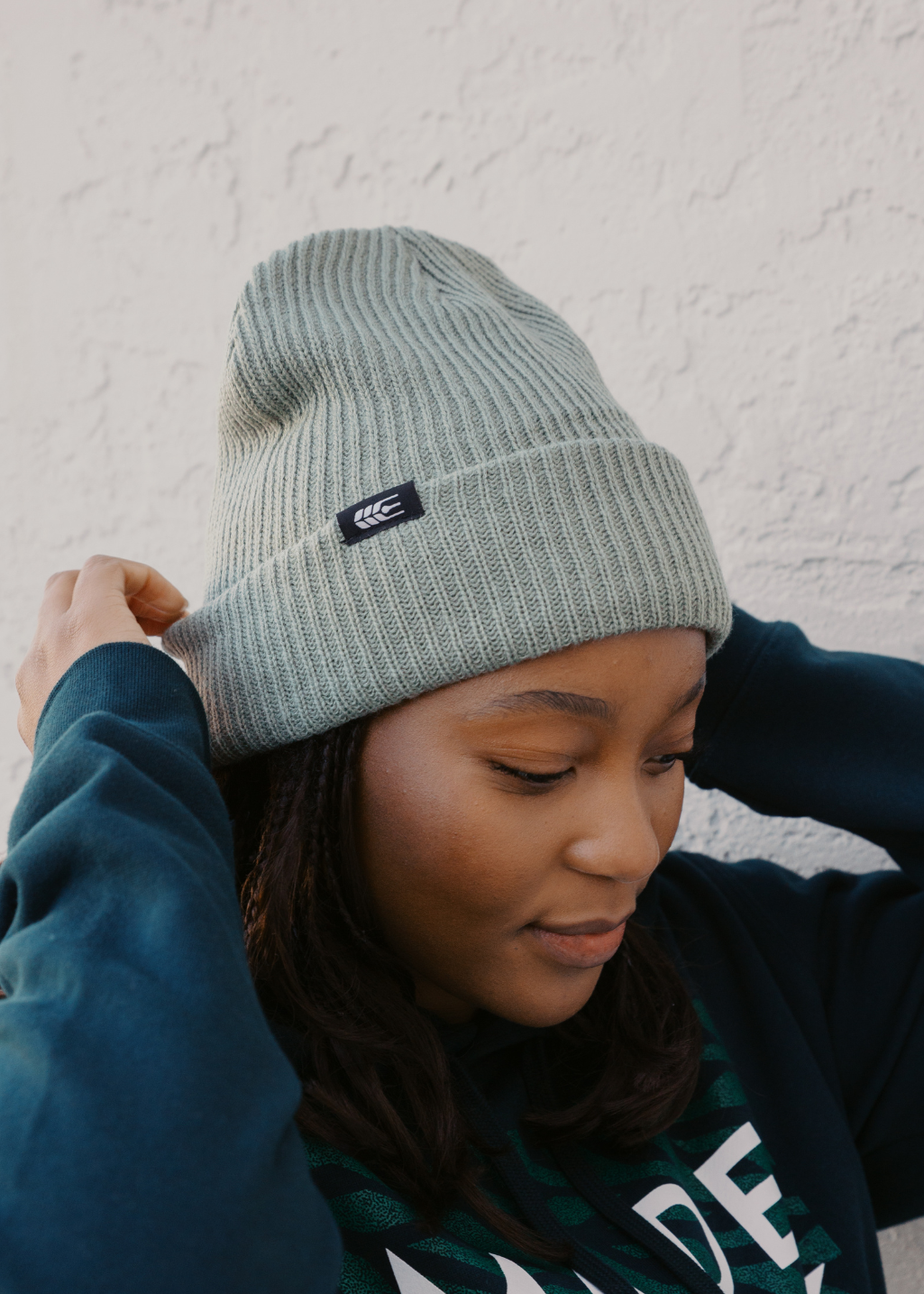 Ribbed Grain Toque | Sage | Adult