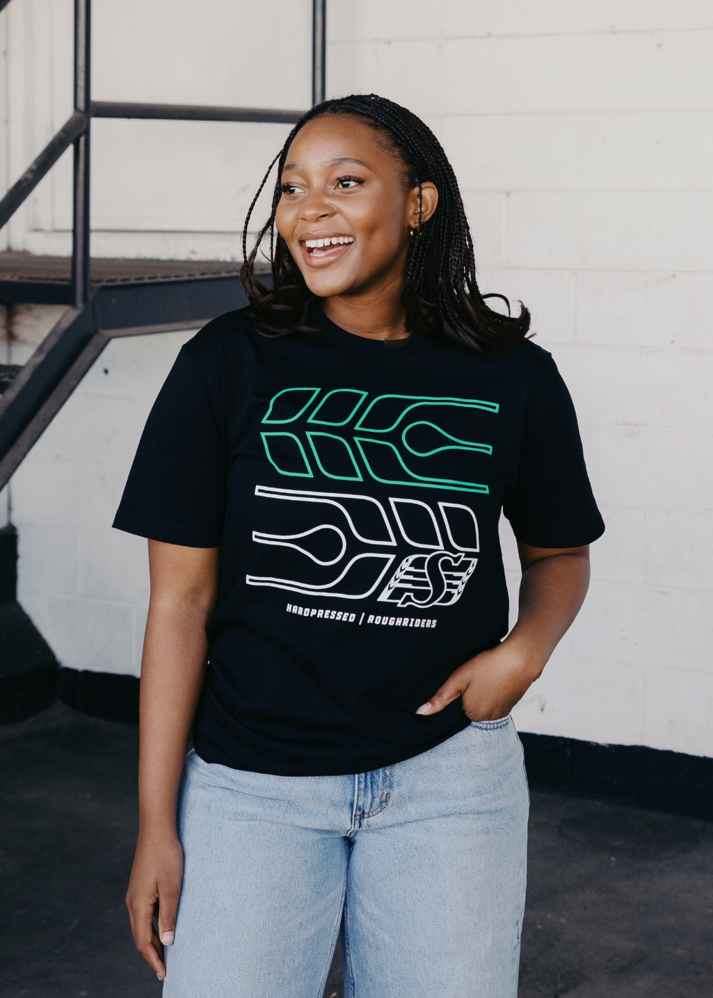 Riders Grain Tee | Black | Unisex - Hardpressed Print Studio Inc.