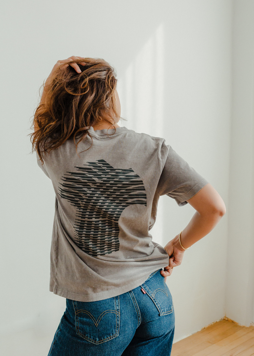 Sask Speedline Tee | Grey Stone | Ladies