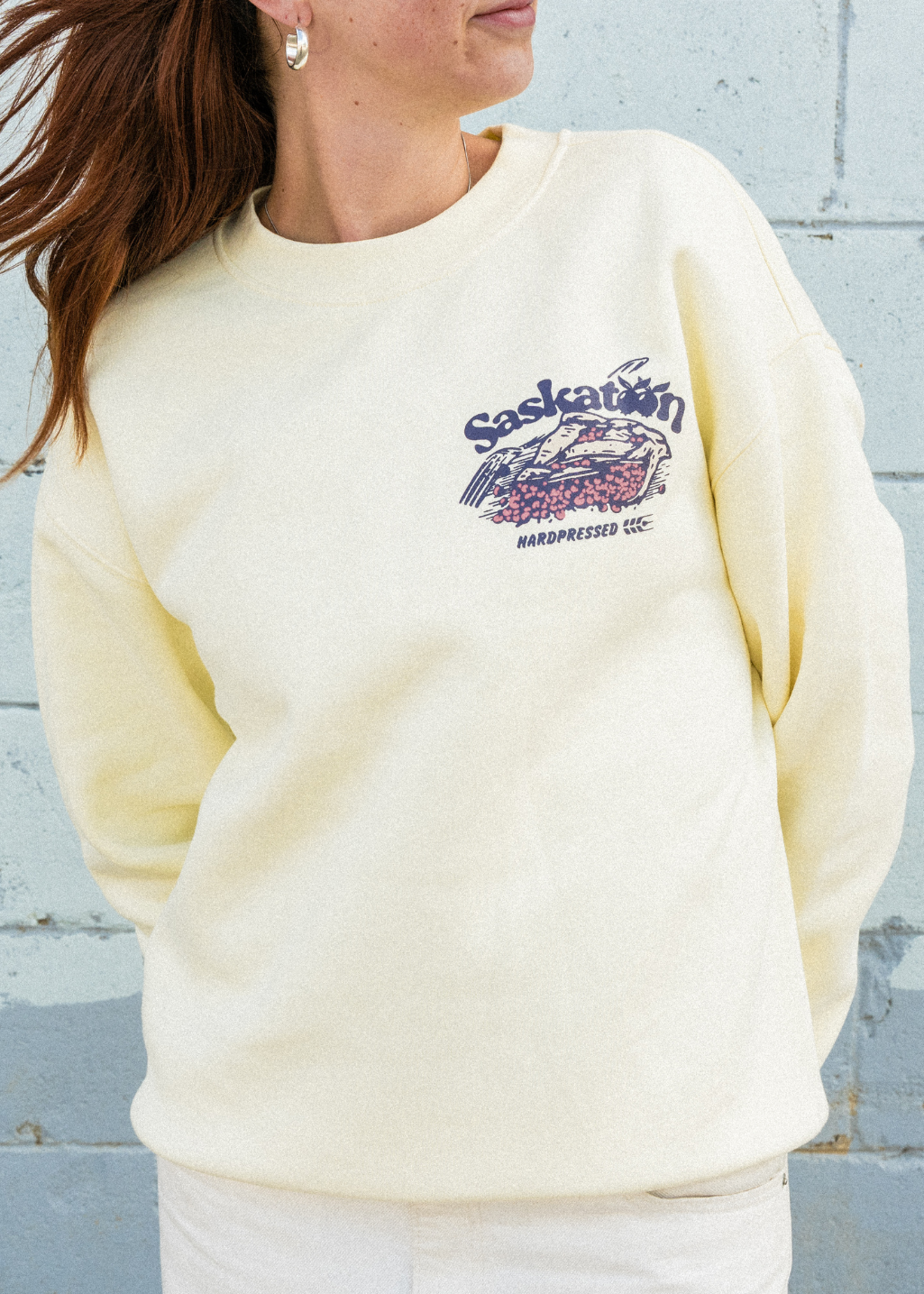 Saskatoon Berry Pie Crewneck | Butter | Unisex