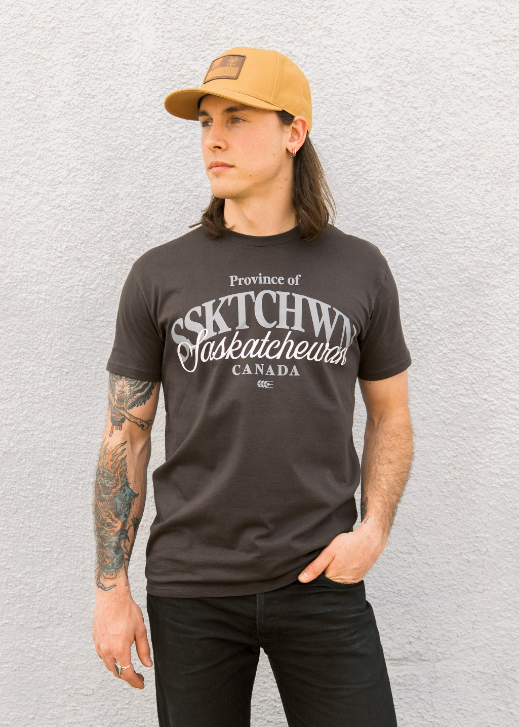 Say It Twice Tee | Charcoal | Unisex - Hardpressed Print Studio Inc.