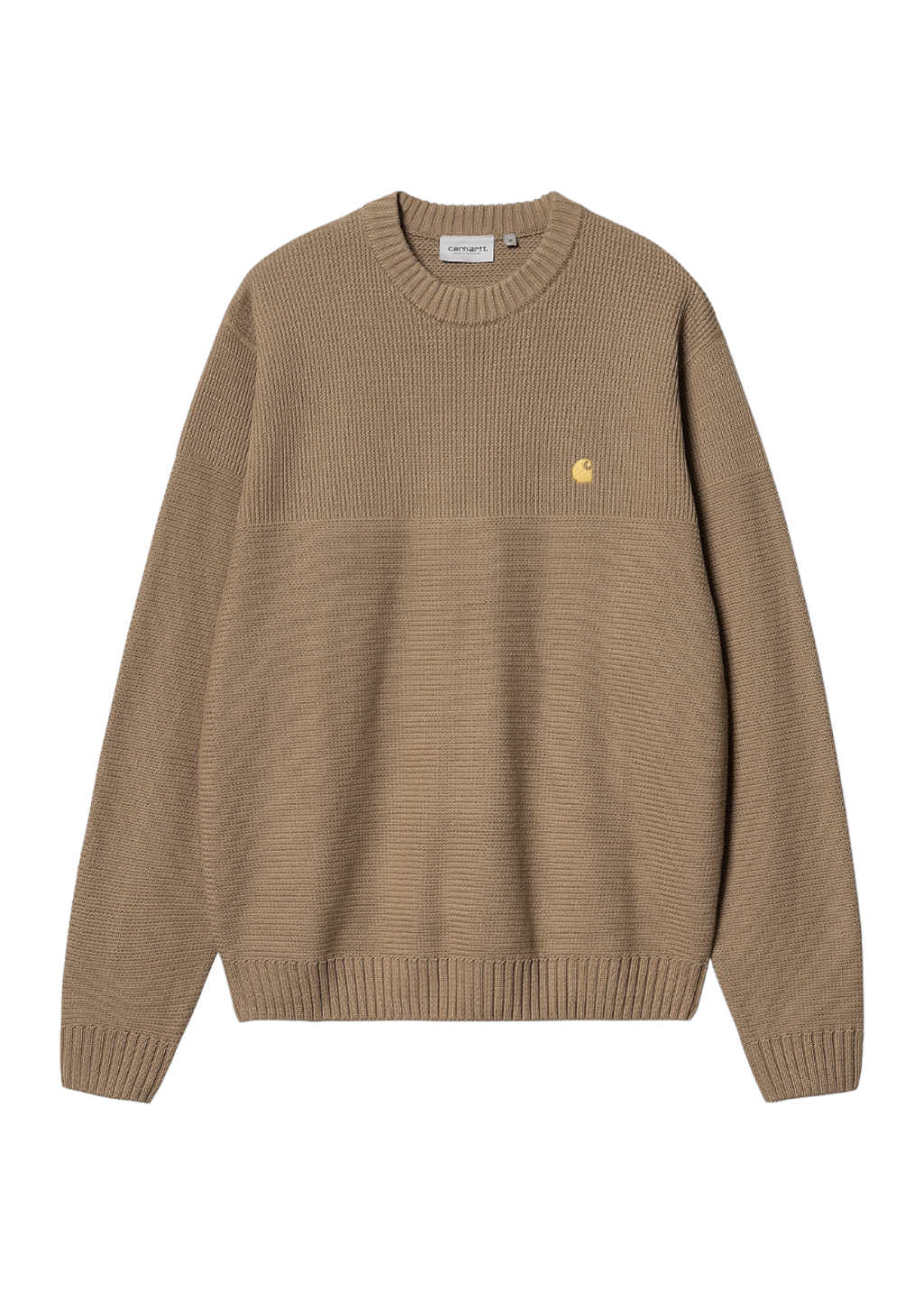 Carhartt WIP - Chane Sweater - Leather/Gold | Hardpressed Print