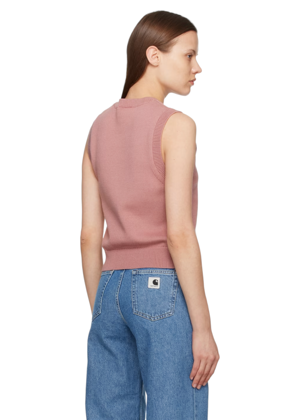 Carhartt WIP - W' Chester Vest Sweater - Glassy Pink - Hardpressed Print Studio Inc.