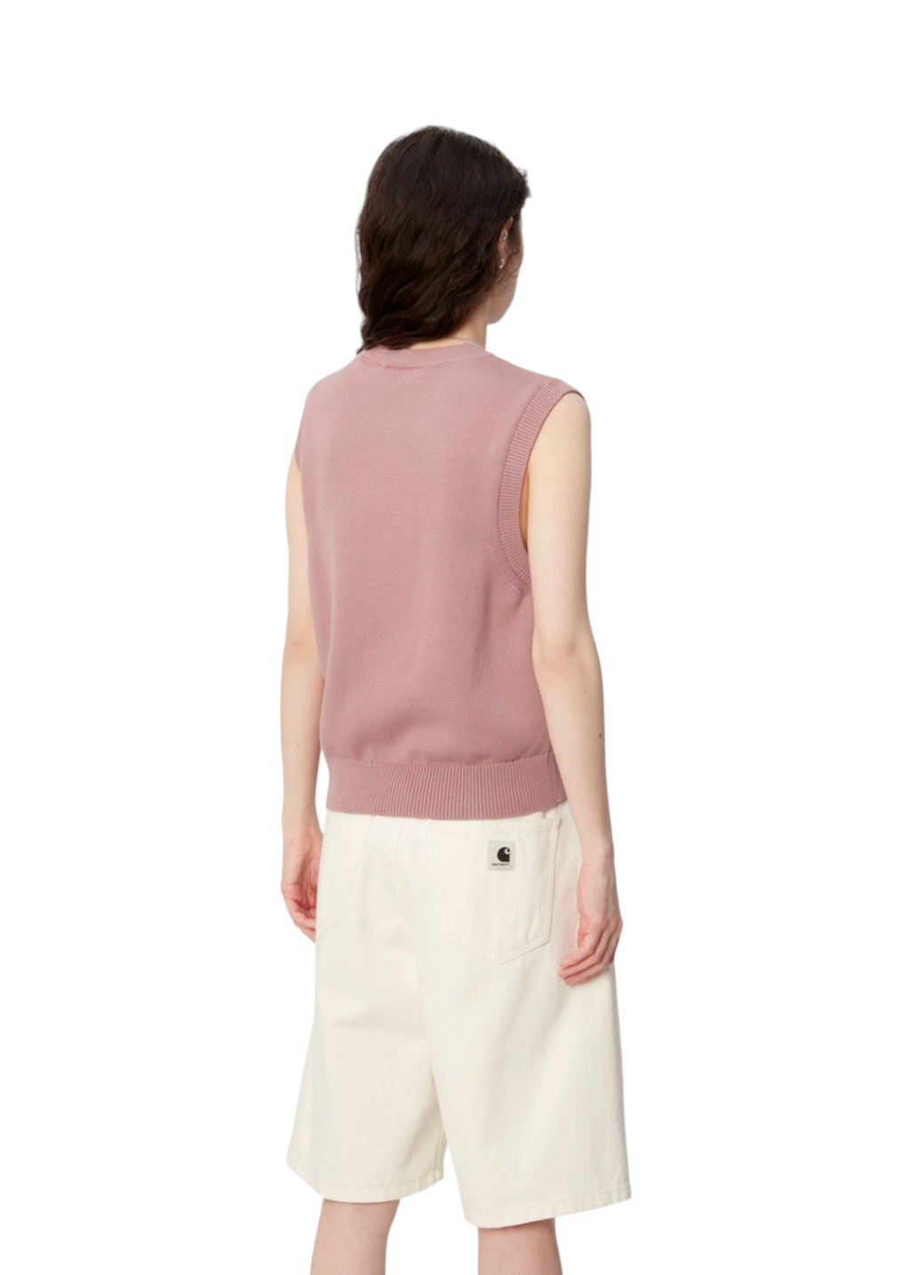 Carhartt WIP - W' Chester Vest Sweater - Glassy Pink - Hardpressed Print Studio Inc.
