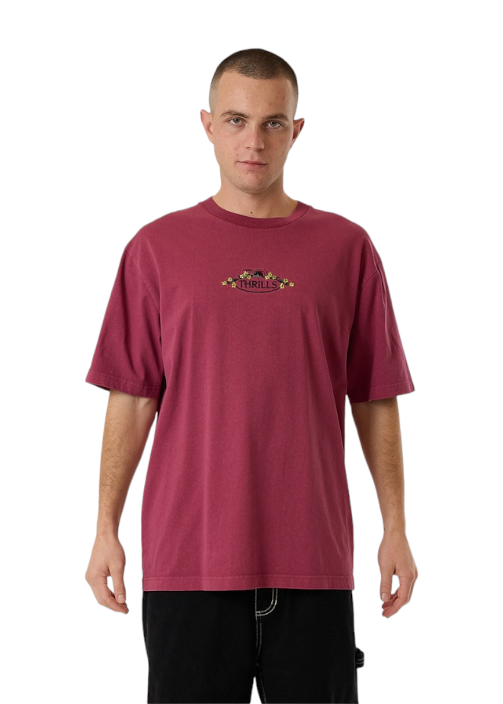 THRILLS - Deadly Garden Oversize Fit Tee - Hawthorn Rose