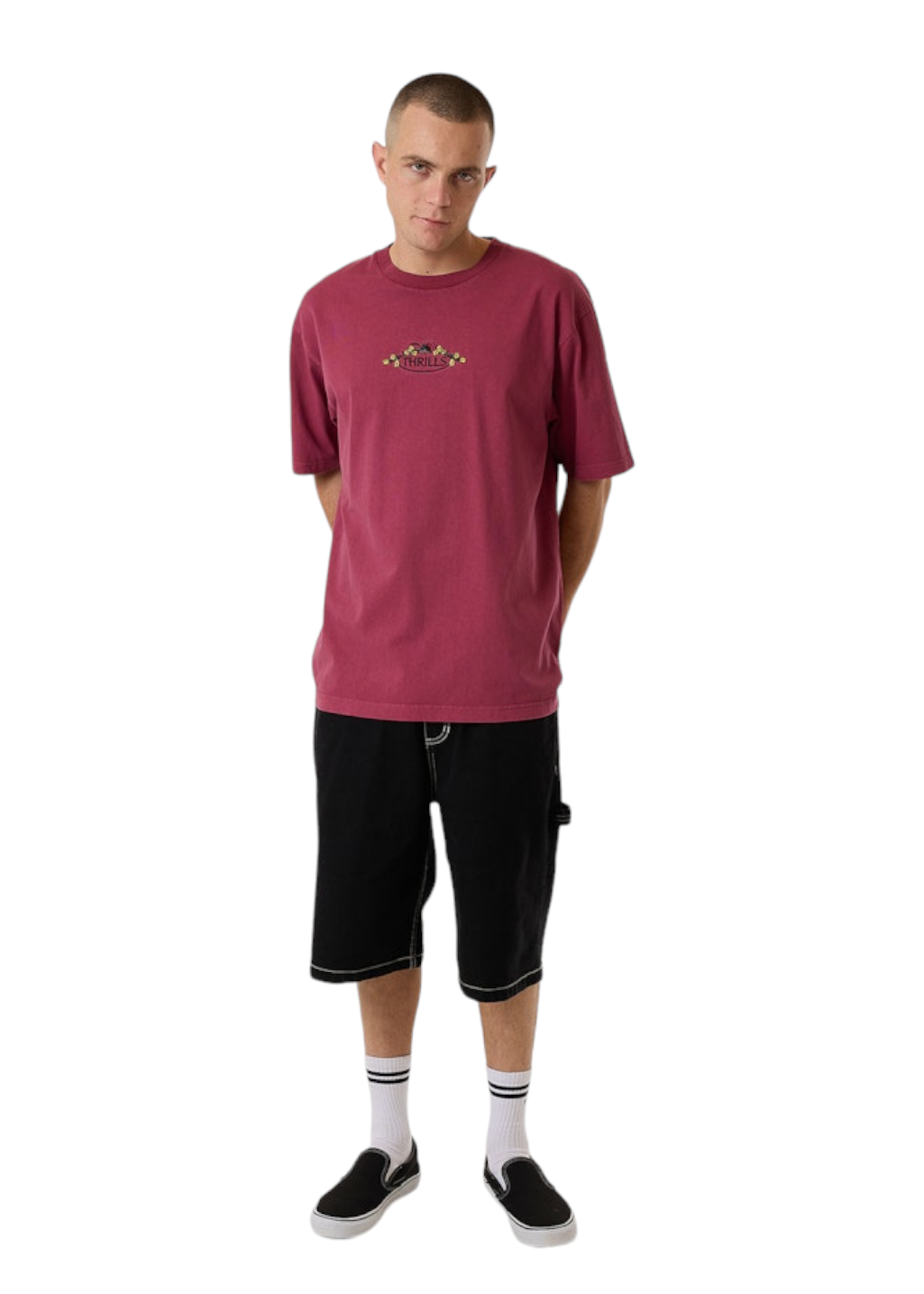 THRILLS - Deadly Garden Oversize Fit Tee - Hawthorn Rose