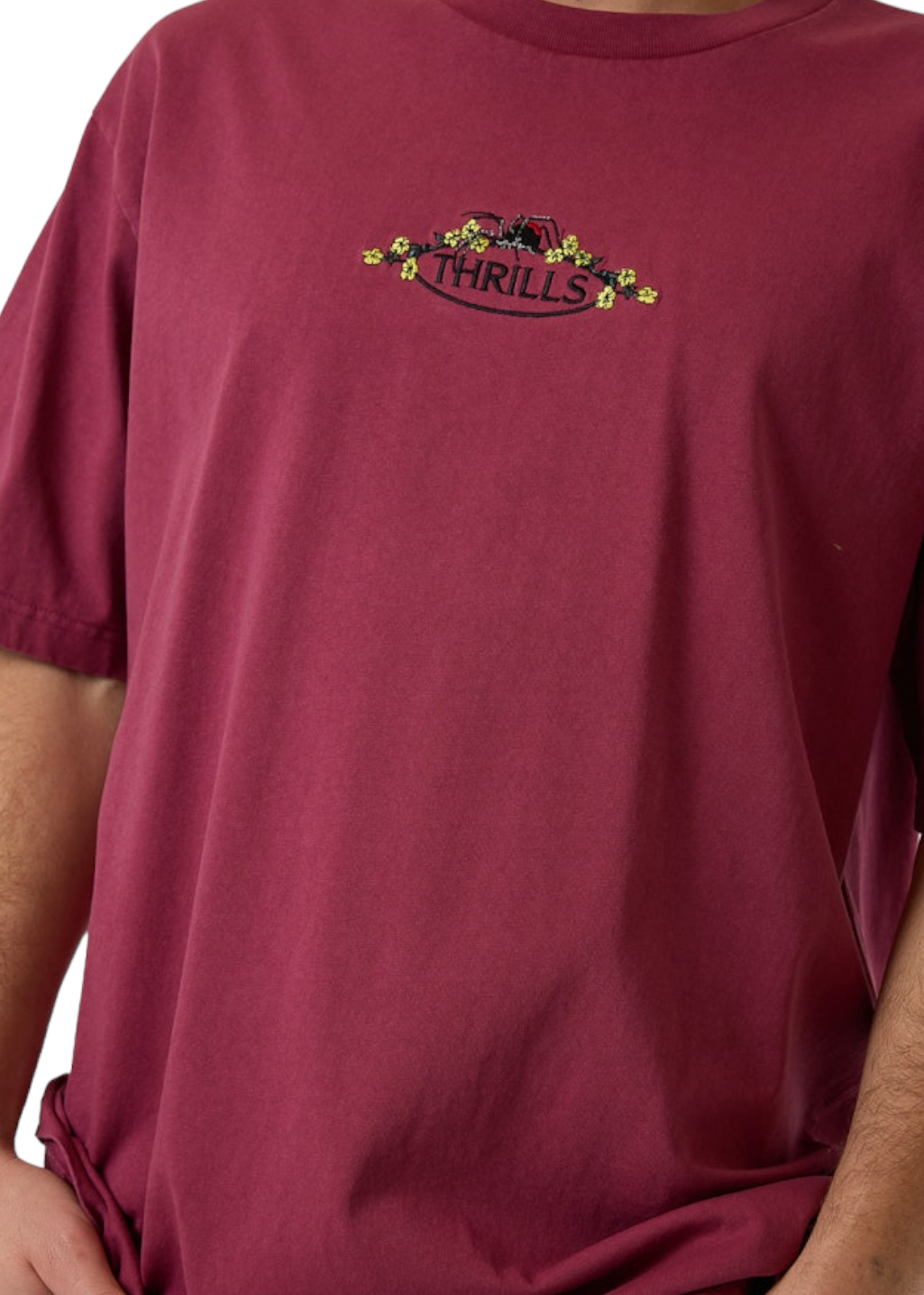 THRILLS - Deadly Garden Oversize Fit Tee - Hawthorn Rose