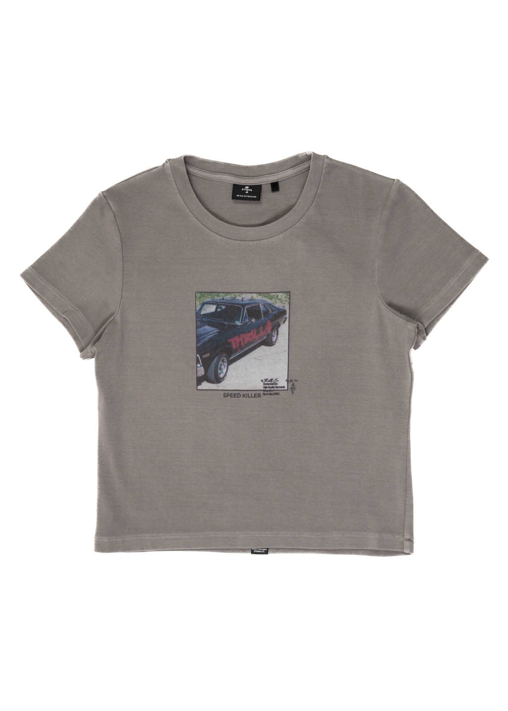 THRILLS - Die Fighting Mini Tee - Washed Grey - Hardpressed Print Studio Inc.