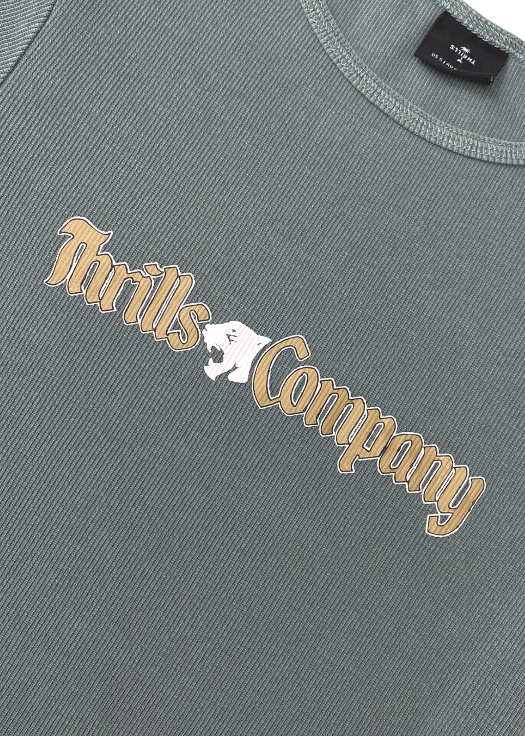 THRILLS - Ewing Crop Baby Tee - Scrubs Green - Hardpressed Print Studio Inc.