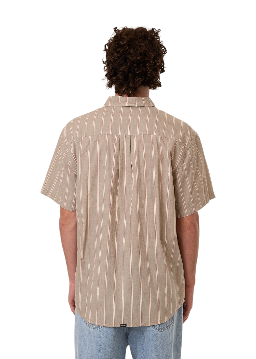 THRILLS - Rooney Stripe Short Sleeve Shirt - String