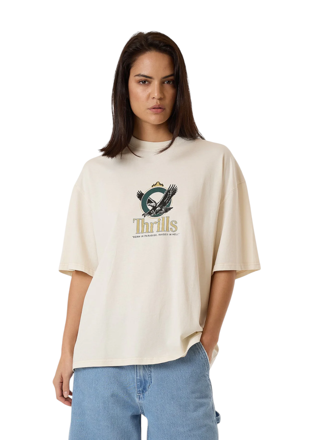 THRILLS - Royalty Oversized Tee - Heritage White