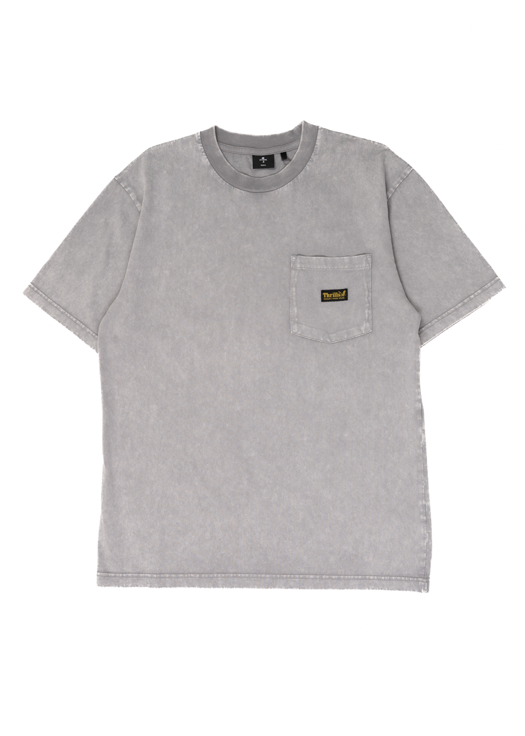 THRILLS - Thrills Union Oversize Pocket Tee - Marble Grey