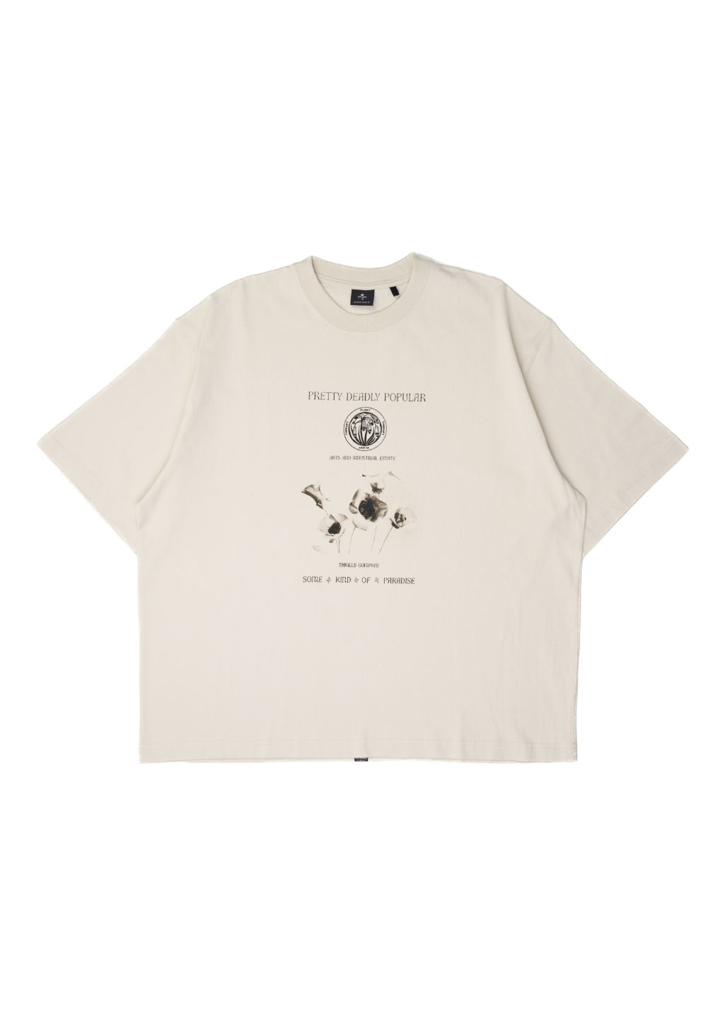 THRILLS - Deadly Posy Oversized Tee - Heritage White