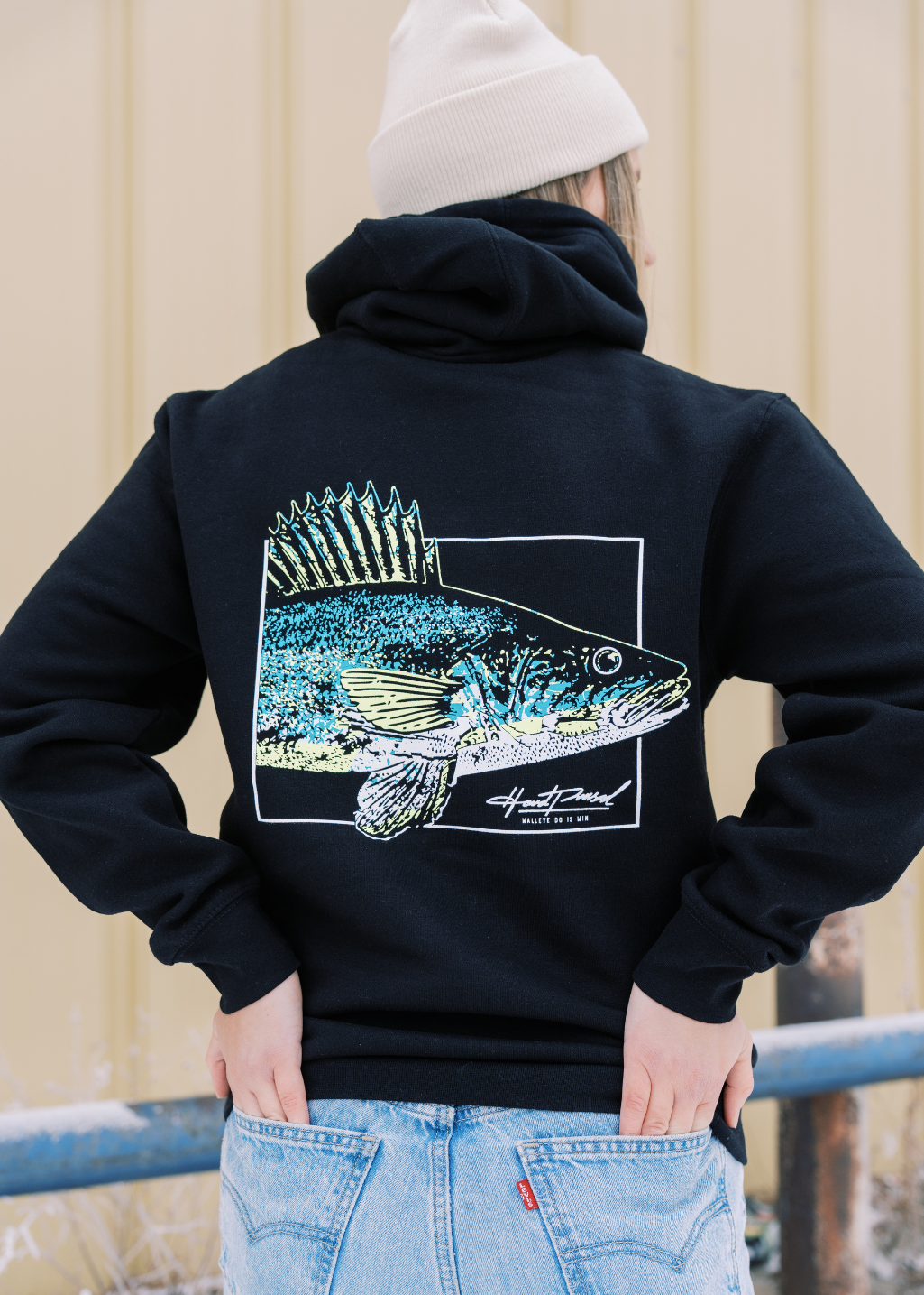 Walleye Do is Win Sweater | Black | Unisex - Hardpressed Print Studio Inc.