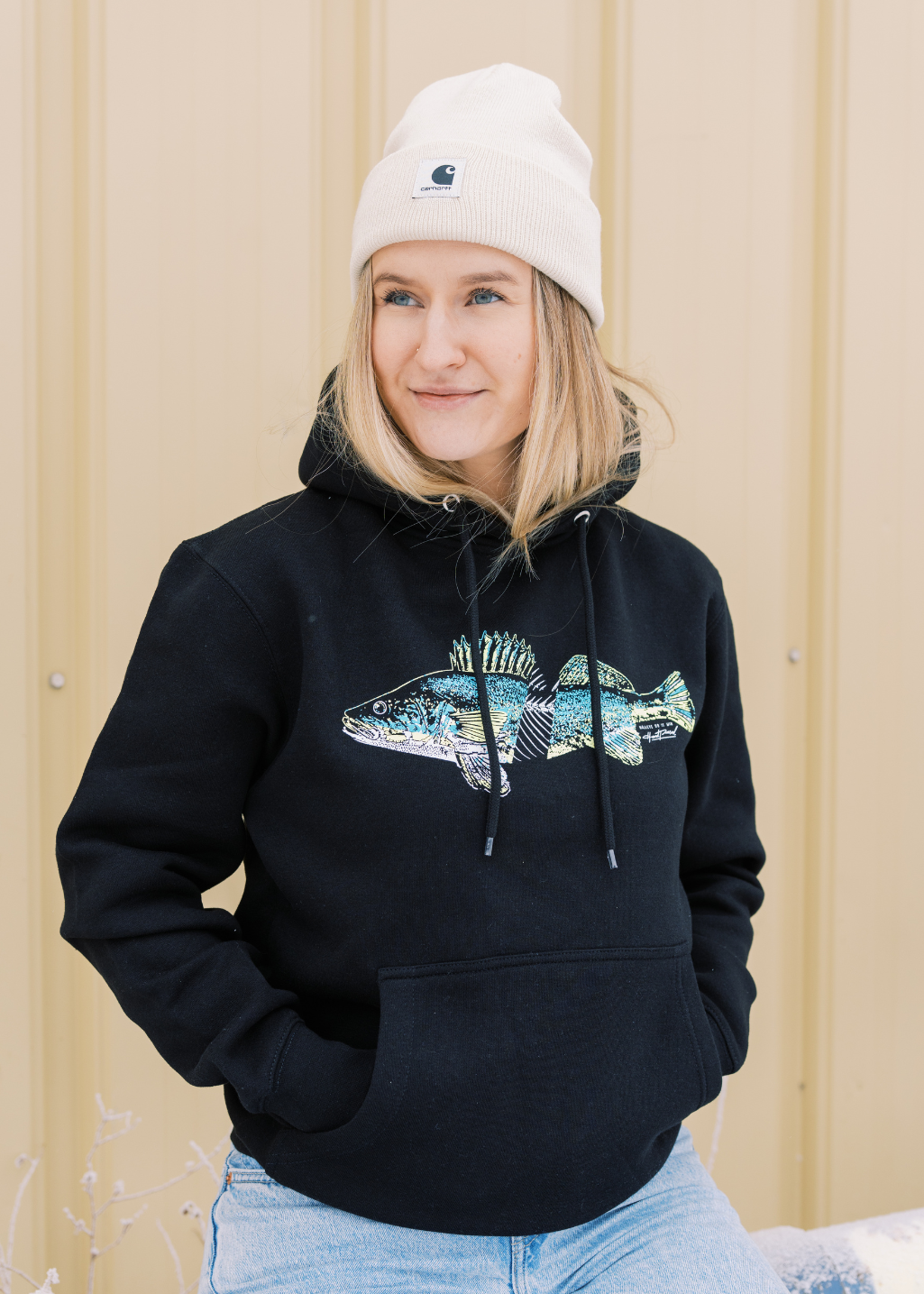 Walleye Do is Win Sweater | Black | Unisex - Hardpressed Print Studio Inc.