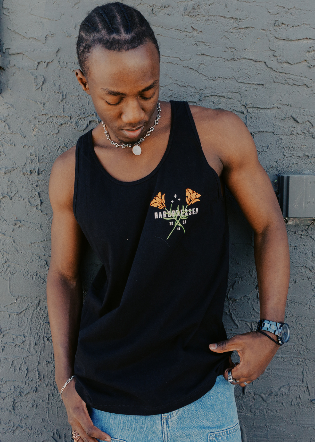 Wild Lily Tank | Black | Unisex