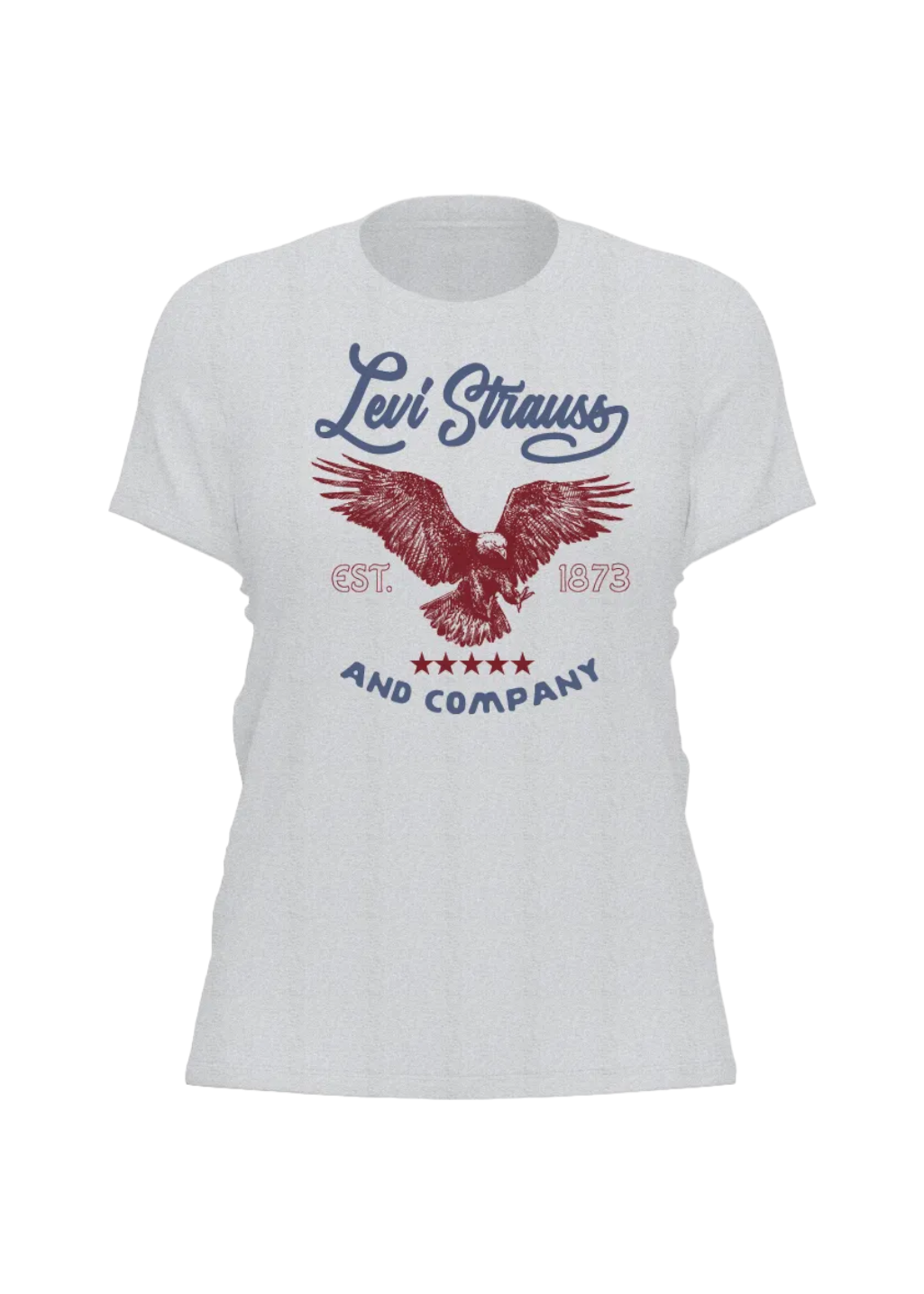 Levi s The Perfect Tee Eagle And Company Starstuck Heather Hardpressed Print Studio Inc
