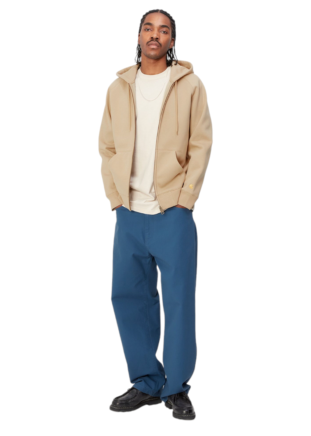 Carhartt WIP - Hooded Chase Jacket - Sable/Gold - Hardpressed Print Studio Inc.