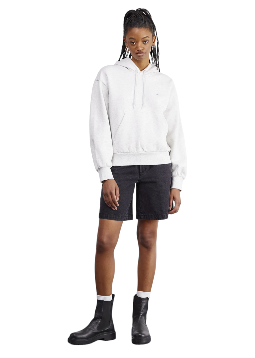 Carhartt WIP - W' Hooded Casey Sweatshirt - Ash Heather/Silver - Hardpressed Print Studio Inc.