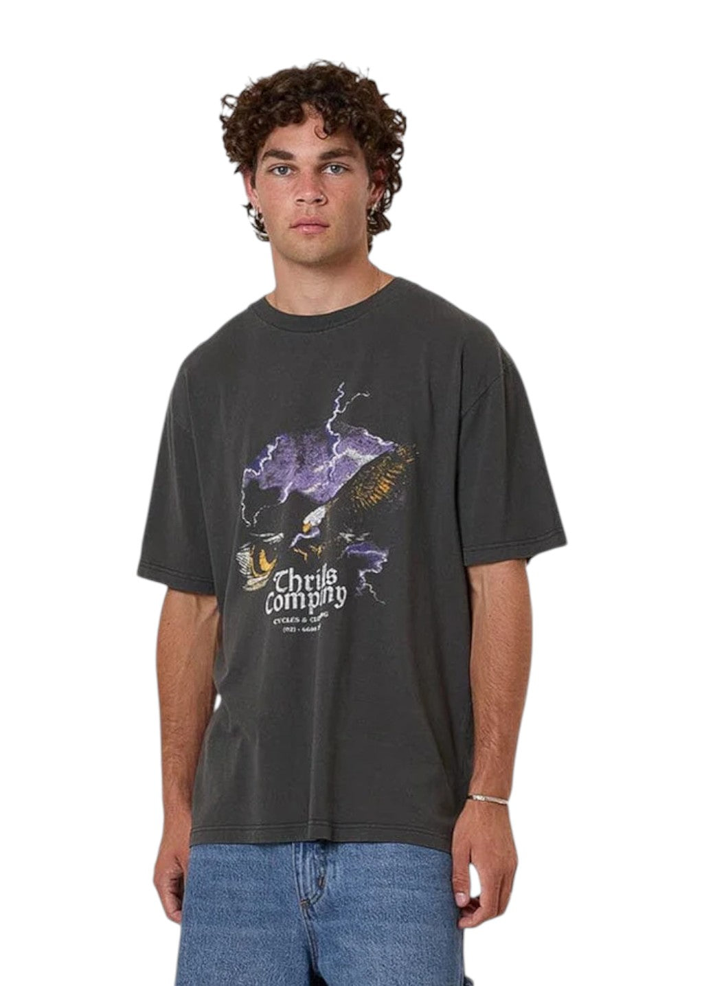 THRILLS - Flight Risk Oversize Fit Tee - Merch Black