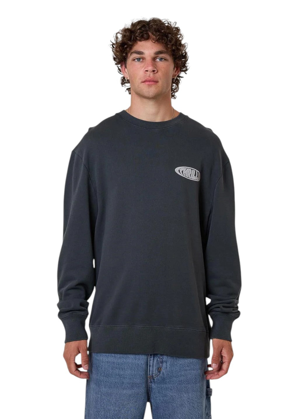 THRILLS - Shadowless Oversize Crew - Ebony